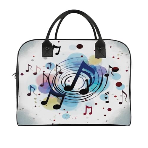 Maletín liviano para laptop con notas musicales miniatura 3