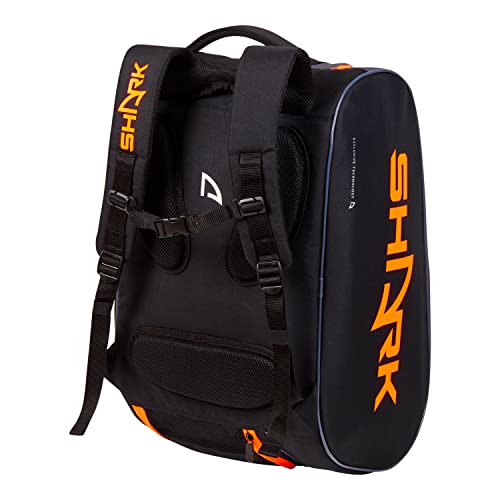 RAQUETEIRA DE BEACH SHARK PRETA/LARANJA 2023