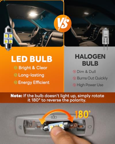 Image of 30PCS LED Interior Car Lights, T10 194 168 2825 W5W DE3175 Bulb Kit