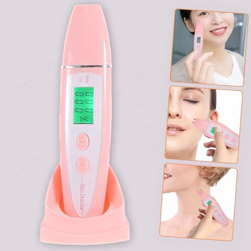 Image of Portable Digital Skin Detector Pen Facial Skin Tester Portable Skin Analyzer Water Oil Tester Fluid Analysis Moisture Machine Monitor for Skin Care Tools