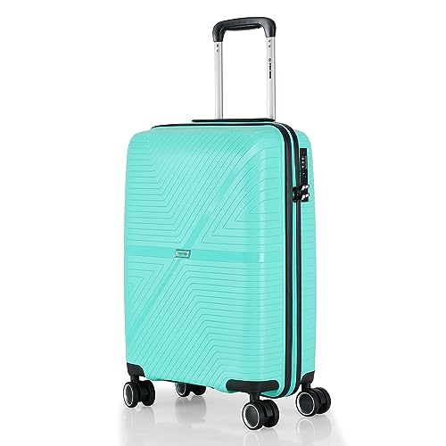 Image of Stony Brook Nasher Miles Axis 55 Cm 20 Inch Polypropylene Hard-Sided 4 Wheels Spinner Cabin Luggage Trolley Bag (Light Blue)