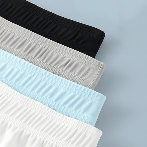 TAPUU Mens Loose Boxer Shorts Silk Sleep Boxers Button Fly3