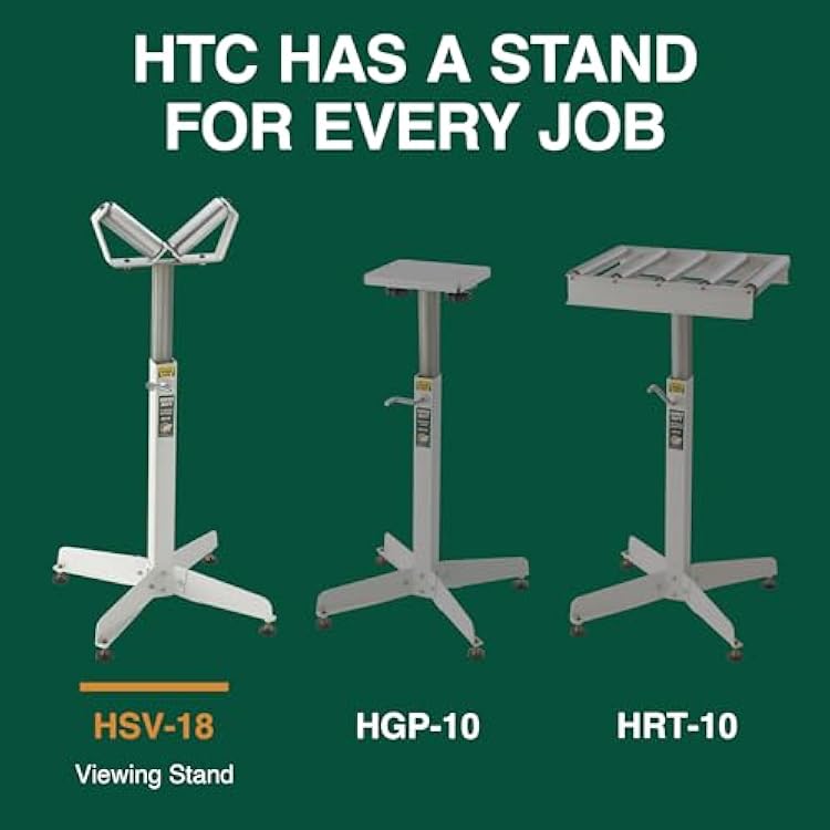 Adjustable V-Shaped Pipe Roller Super Duty Stand HTC HSV-18 with Two 6 V-Shaped Rollers