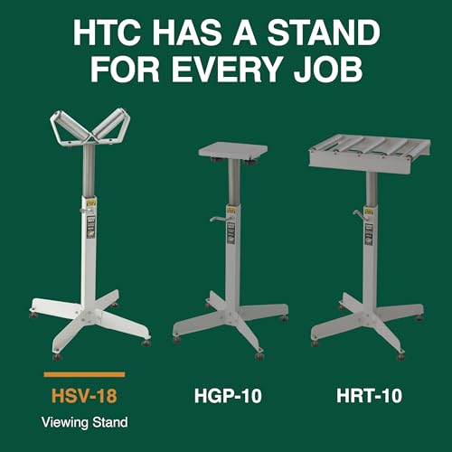 Adjustable V-Shaped Pipe Roller Super Duty Stand HTC HSV-18 with Two 6” V-Shaped Rollers by HTC - Image 7