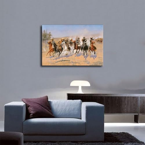 Impression toile Frederic Remington décoration murale prête à poser sans effort - 5