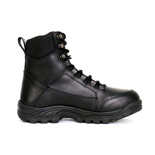 Hot Leathers BTM1010 Men's Black Leather Swat Style Lace Up Boots - 112