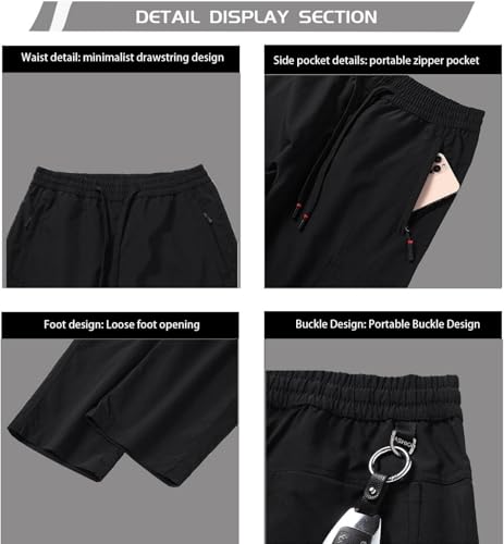 Flexrover Men's Multi-Pocket Stretch Comfort Outdoor Casual Pants, Risacharm Quick Dry Comforflex Fit Durable (Dark Gray,X-Large)2