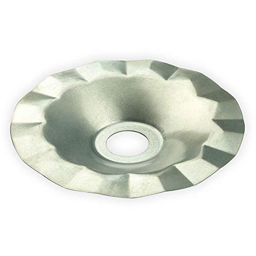 Sombrero metálico vintage para bombilla patio E26 plata miniatura 4