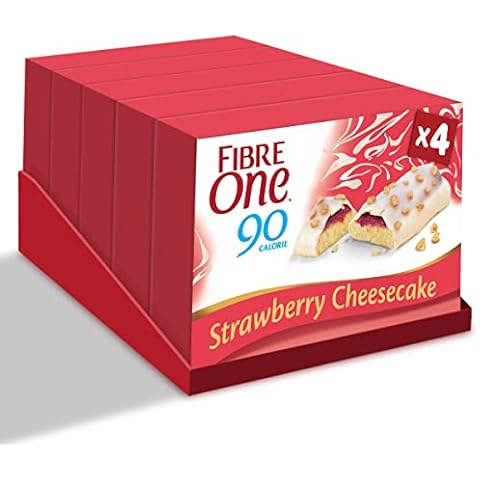Fibre One 90 Calorie Strawberry Flavour Cheesecake Bars 4 x 25g (100g) (pack of 5) Cover