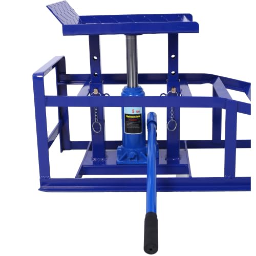 2 Rampas hidráulicas para auto de 5 toneladas color azul miniatura 7