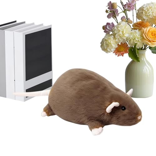 Ratones de peluche como muñeco de peluche | Lindo peluche para acurrucarse - Cojín decorativo de peluche | Para mujeres, hombres, niños, niñas, adolescentes, adultos, sala de estar, dormitorio, mesa