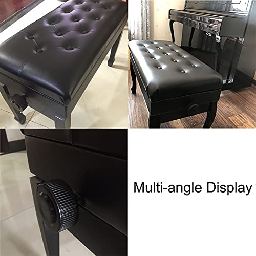 TEmkin Tabouret de Piano Tabouret de Piano Confortable avec Compartiment de Rangement Banc de Piano en Bois réglable Pieds en Bois Robustes (Noir B) - Les Beatles, Paul McCartney, John Lennon, RIngo Starr, George Harrison TEmkin Tabouret de Piano Tabouret de Piano Confortable avec Compartiment de Rangement Banc de Piano en Bois réglable Pieds en Bois Robustes (Noir B) – Image 8