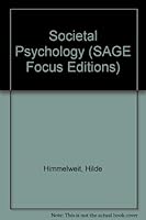 Societal Psychology 080393436X Book Cover