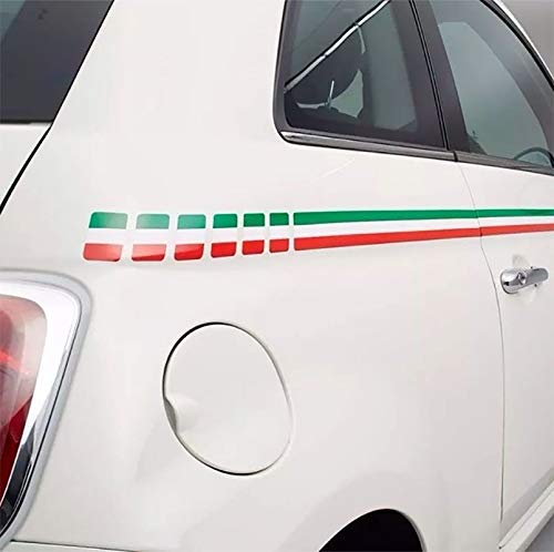 Kit Adesivo Faixa Lateral Fiat 500 Itália Modelo Original