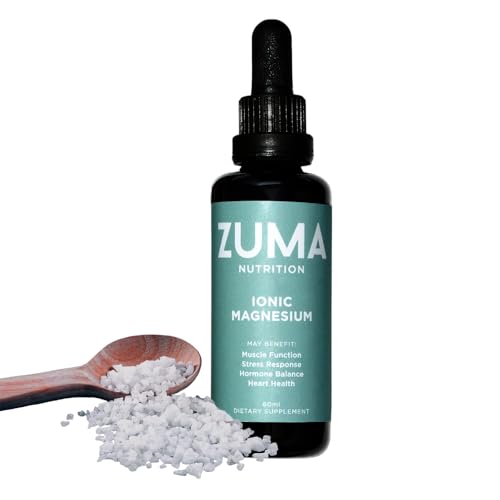 Zuma Nutrition Ionic Magnesium Liquid Tonic, Vegan…