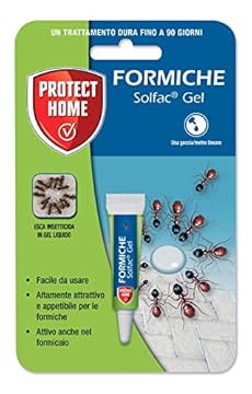 PROTECT HOME Solfac Tubetto Gel Formiche. Esca insetticida liquida pronta all'uso, 4 gr