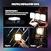 NEEWER Magnetic RGB Video Light with Desk Tripod Stand & 3 Cold Shoes, 360° Full Color LED Camera Light, CRI97+/20 Scenes/2500K-8500K, 2000mAh Photography Recording Small Panel Lighting, RGB61