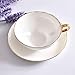 Produktbild Dollin&Dockin Bone China Kaffeetasse Untertasse, Mit Griff Weißes Gold Keramik Geschenkbox Tea Party Royal Europäischen Retro Gericht Feine Geschirr