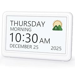 Digital Clock with Date and Week for Seniors, Alzheimer's Dementia Clock with 20 Alarms and 6 item
