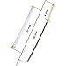 WERKON Light-Up Zenitsu Sword Replica with Rechargeable Battery, 30 Inch LED Katana with Display Stand, and Belt, Wands for Cosplay and Collection, Perfect for Halloween and Gift