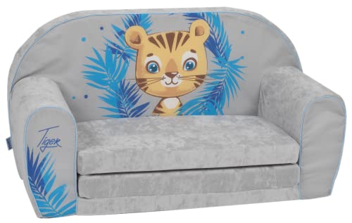 Delsit Kindersofa zum Ausklappen - Kinder Sofa mit Schaumstofffüllung -...