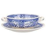  Villeroy & Boch Suppentasse mit Untere - Henkel waagerecht Burgenland blau