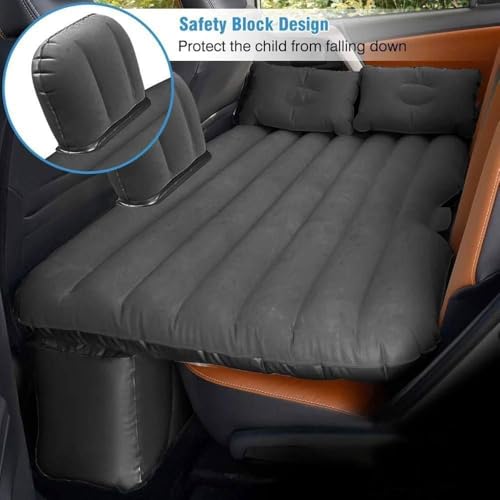 Image of Inflatable Car Bed Sofa Inflatable-Back Seat With-2 Air-Pillow & Air-Pump | Bed Car Inflatable Mattress Car Bed | Kids, Trips, Camping, Picnic, Universal Size