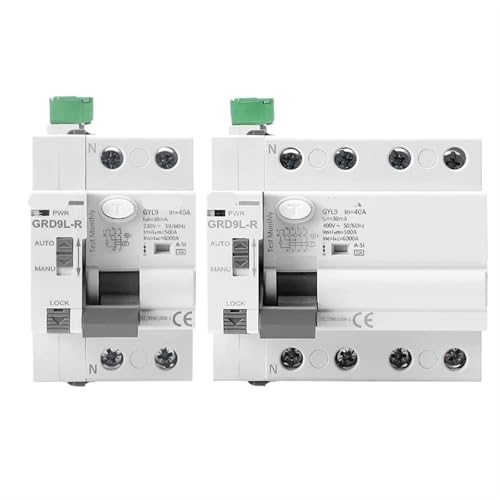 Disjoncteur de fuite automatique RCCB Type A-SI pour borne de recharge et pompe à chaleur