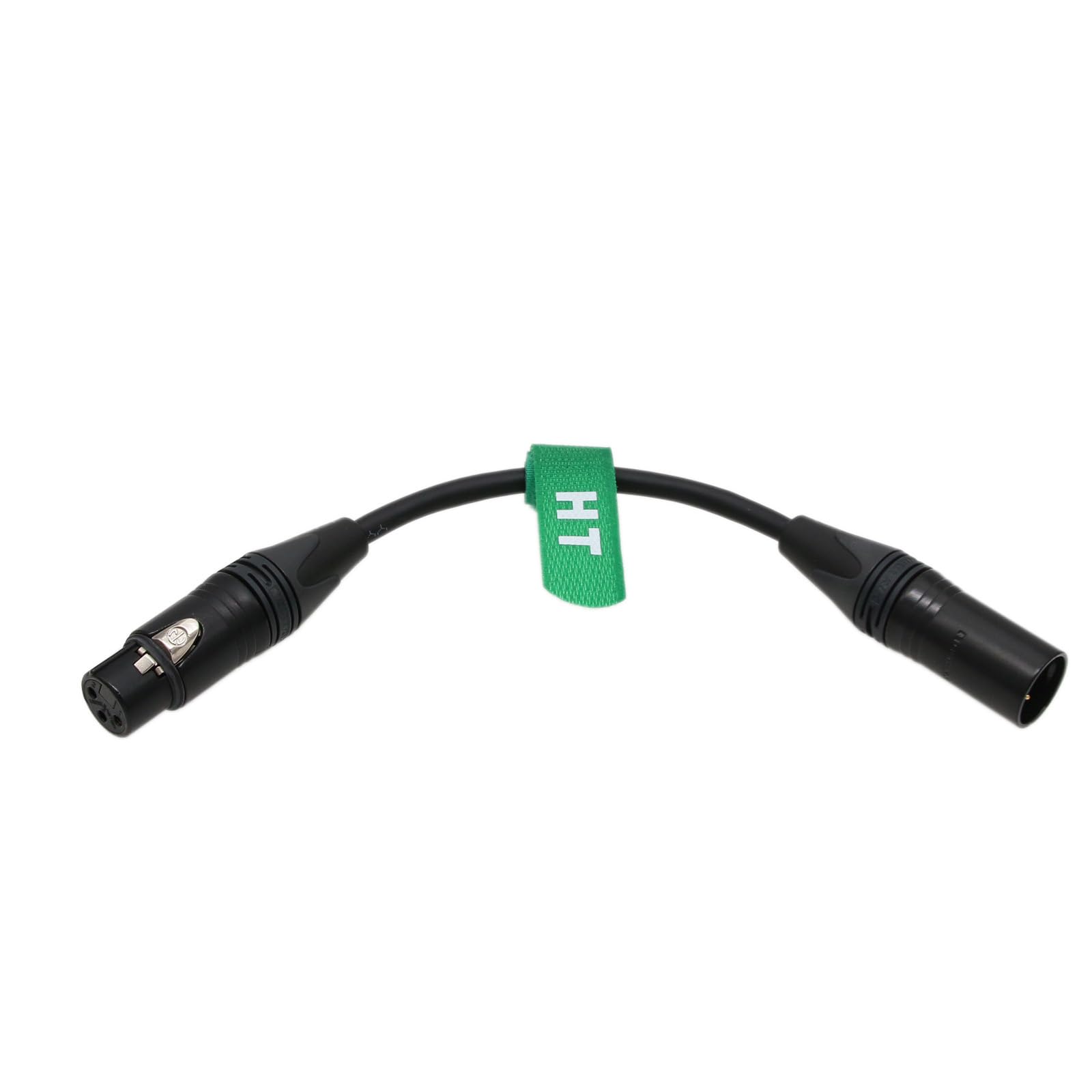 Cable XLR de 4 pines macho extensión para batería ARRI y luz de cámara de 20 cm 5