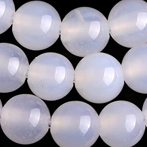 Pietra preziosa di agata bianca naturale semi