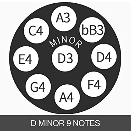 Jolipro Handtrommel met 9 noten, van staal, handpan, instrument met transporttas (blauw) - Image 6