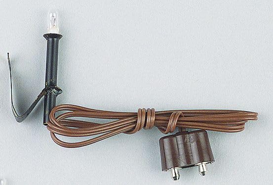 FADEDA Metallfackel inklusive Halter und Beleuchtung, LxBxH in mm: 5x5x25. Für Krippen, Miniatur-, Hobby- und Modellbau, Puppenhauszubehör u. Modelleisenbahn.