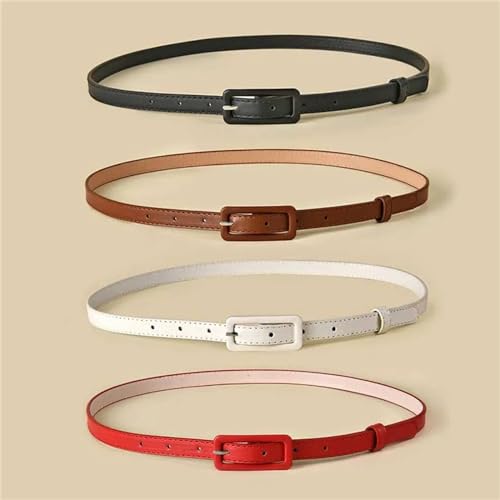 Womens Shiny PU Leather Waist Belt Women Thin Belts Waistband Pin Buckle Straps For Dress Casual Belt3