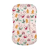 Zanxiantu Christmas Theme Snuggle Me Lounger Cover Pink Snuggle Me Organic Lounger Pillow Cover for Baby 0-12 Months Nest Sleeping