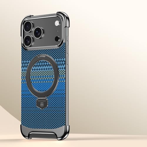Coque compatible avec iPhone 17 Pro bleu bumber arrière rigide antichoc