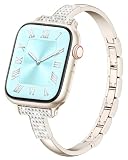 VISOOM Starlight Apple Watch Bands Iwatch Bracelet for Women 42/44/45/46mm, Jewelry Metal T-Shaped Band for Dressy Apple Watch Series SE 11/10 /9/8/7~1 Band Thin Slim Fancy Bling Women On Daily/Gift