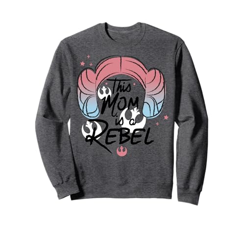 Sweatshirt Star Wars This Mom Is A Rebel Princesse Leia pour femme