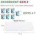 LaSyL Super Absorbent Commode Pads - 100 Count Wholesale Value Pack - for Camping Portable Toilet Bags, Commodes Liners Disposable, Bed Pan, Potty Chair-Leak Proof
