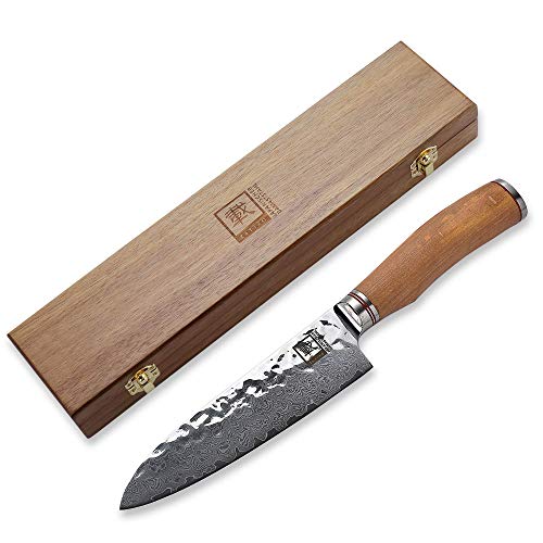 Zayiko Minami Premium Santokumesser aus Damaststahl