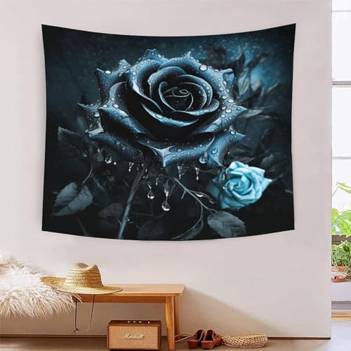 Tapisserie murale rose 3D 180x230cm grand format en tissu pour salon et chambre