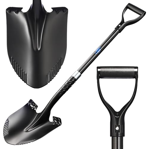 10 Best Shovel for Digging: Top Heavy Duty Picks for Gardening and Landscaping CKG Carbon Garden Shovel for Digging 43 Inches, Heavy Duty Gardening Shovel with Round Blade and Comfortable D Grip Spade Shovel for Gardening, Landscaping, Construction, Round Blade