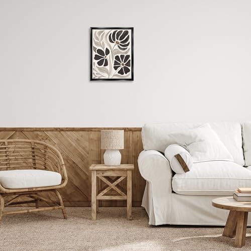 Stupell Industries Boho Curved Petals Framed Floater Canvas Wall Art Design by Veronique Charron by Stupell Industries - Image 2
