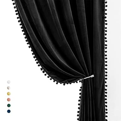 Treatmentex Pom Pom Velvet Curtains