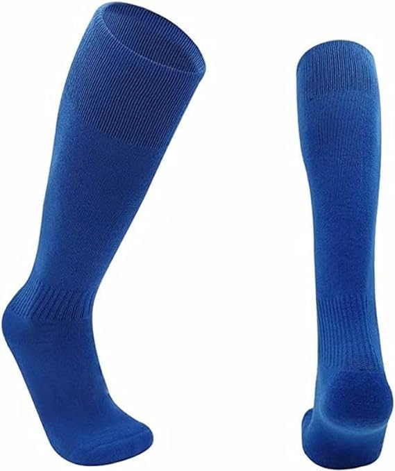 GenericUnisex Football, Breathable Cushioned Rugby, Hockey Sports Knee High Socks Ideal Kids, Adult, juniors Knee high Long football Socks Outdoor Soccer Socks 6-11