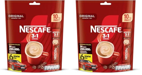 Nescafe 3ü1 Arada 10’lu paket 2li paket