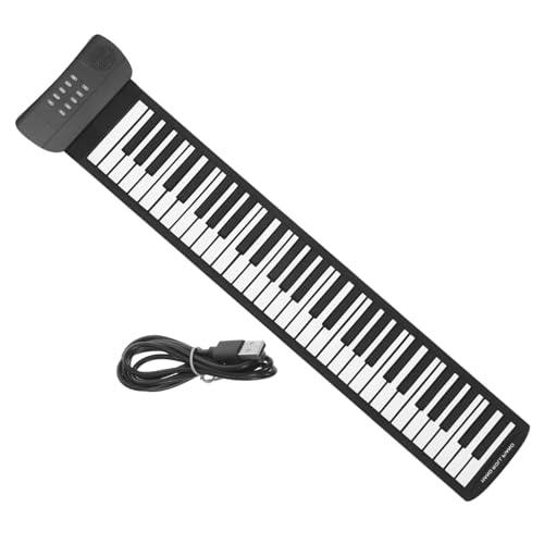 DRESSOOS 61 Rouleau De Piano Support De Clavier D’ordinateur Piano Numérique Piano à Clavier Pour Enfants Synthétiseur Piano Pour Enfants Support De Clavier Pour Bureau Gel De Silice Black - Les Beatles, Paul McCartney, John Lennon, RIngo Starr, George Harrison DRESSOOS 61 Rouleau De Piano Support De Clavier D'ordinateur Piano Numérique Piano à Clavier Pour Enfants Synthétiseur Piano Pour Enfants Support De Clavier Pour Bureau Gel De Silice Black