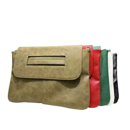 Image of Women Classic Crocodile Pattern Faux Leather Clutch Purse Oversized Female Shoulder Bag Messenger Handbag