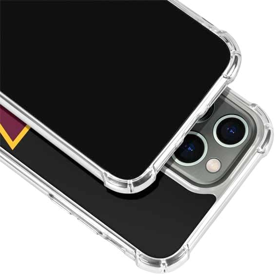 Skinit Clear Phone Case Compatible with iPhone 13 Pro - Officially Licensed NFL Washington Commanders Black Background Design