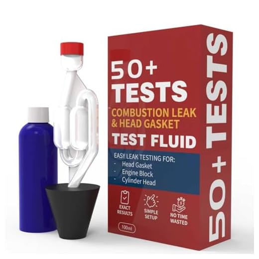 HayaTech - Comprobador Junta Culata CO2 Universal - hasta 50 Tests - Detector Junta Culata Detector Fugas de Gases de Combustión Block Tester para Motores Diésel y Gasolina Kit de Diagnóstico Rápido