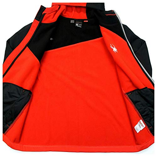 Spyder Hydroweb Softshell Hooded Full Zip Jacket Mens Size X-Large Xl (Racer Red, Black) #TOP3